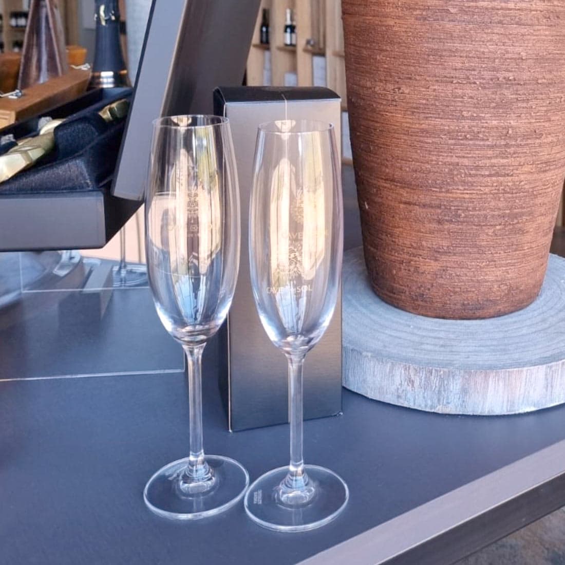 Taça de Cristal para Espumante 220ml